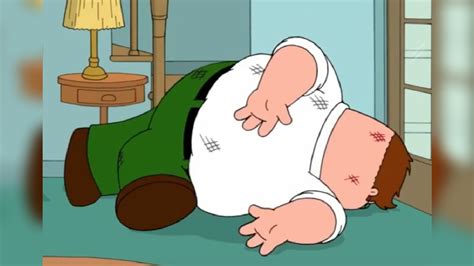 When Meg is believed to be <strong>dead</strong>, she decides to leave the family. . Peter griffin dead on the floor